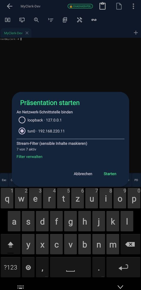 Livestream presentation