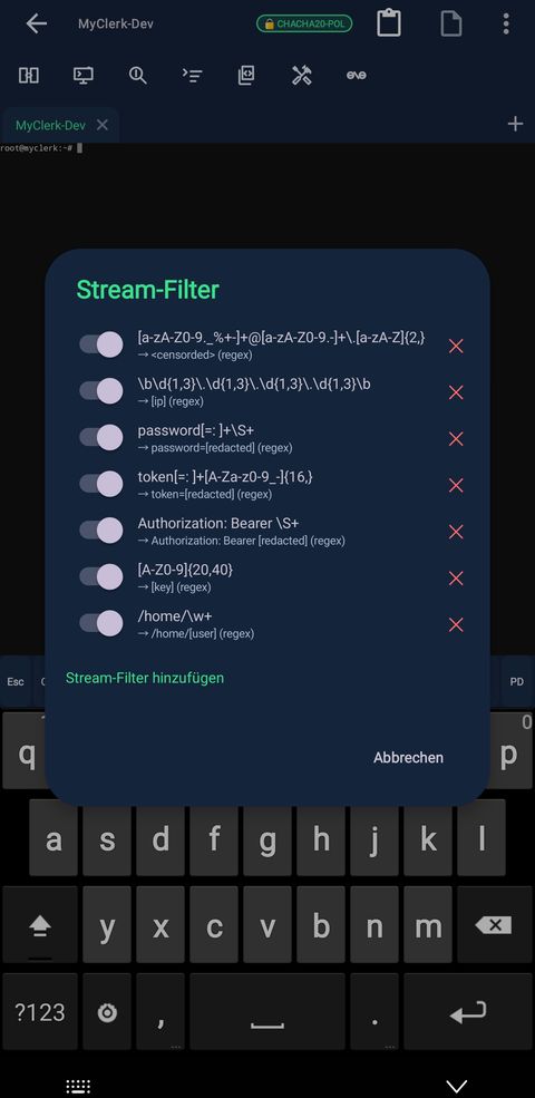 Stream filters